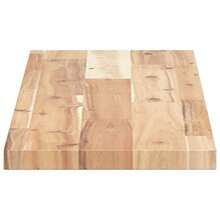 Larryhot Mensole da Parete 4 pz 80x20x2 cm Legno Acacia Non Trattato, Facile da assemblare, dall'estetica elegante e raffinata, pratica per riporre gli oggetti, la scelta ideale per l'organizzazione e la decorazione domestica - Castano - Visualizzare 4