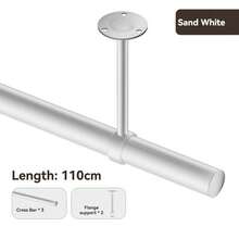 Thickened Stainless Steel Household Drying Rack, Rust-Proof And Windproof Clothes Hanger, Wardrobe Storage Rod, Garment Hanging Device, Multi-Function Towel Bar, Bathroom & Balcony Multi-Purpose Clothes Storage Rack