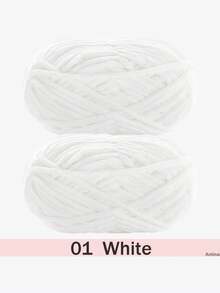 1/2包天鹅绒柔软纱线，50克/包，60米/包，手工DIY编织中等粗细纱线，冰棒色纱线，粗涤纶柔软编织纱线，适合DIY工艺品，适合编织围巾、帽子、鞋子、包包、靠垫、玩偶、毯子、拖鞋、手工钩编项目等等。 - 彩色 - 查看 52