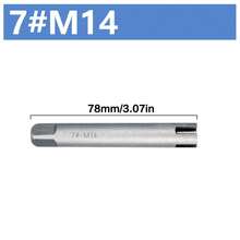 7pcs M4-M14 High Speed Steel Broken Tap Extractor Broken Tap Removal Tool Kit - Silver - View 9