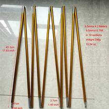 1pc 9.5mm Aluminum Alloy Tent Pole Replacement, Length: 420cm, 442cm, 453cm, 545cm, Outdoor Camping Tent Repair Parts, Tent Pole Equipment, Camping Equipment, Camping Essentials - Multicolor - View 11