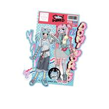 1包Y2K可爱风格Domi贴纸 - 剪贴簿材料 - 2026新品 - 家居装饰 - 水瓶、行李箱、吉他DIY贴纸 - 猫女仆角色DIY装饰材料 - 复活节、史迪奇玩具、旅行玩具、课堂减压玩具、迷你小物、洗澡玩具、圣诞文具、压力球 - 生日礼物、学生礼物、完美礼物、礼品、玩具、游戏 - 彩色 - 查看 5
