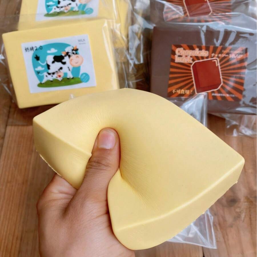 Đồ chơi bóp giảm căng thẳng Hachimi Milk Brick siêu mềm, đàn hồi chậm, đang thịnh hành nhất hiện nay - Quà tặng sinh nhật, quà Giáng sinh, quà tiệc, quà tặng tuyệt vời nhất.