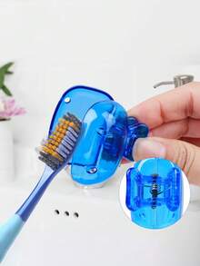 10/5/1支装牙刷盒旅行套，防尘牙刷头保护套，便携式夹子设计，适合商务旅行/居家/露营（产品在运输过程中可能因碰撞或挤压而损坏。如果您介意，请谨慎购买。） - 彩色 - 查看 3