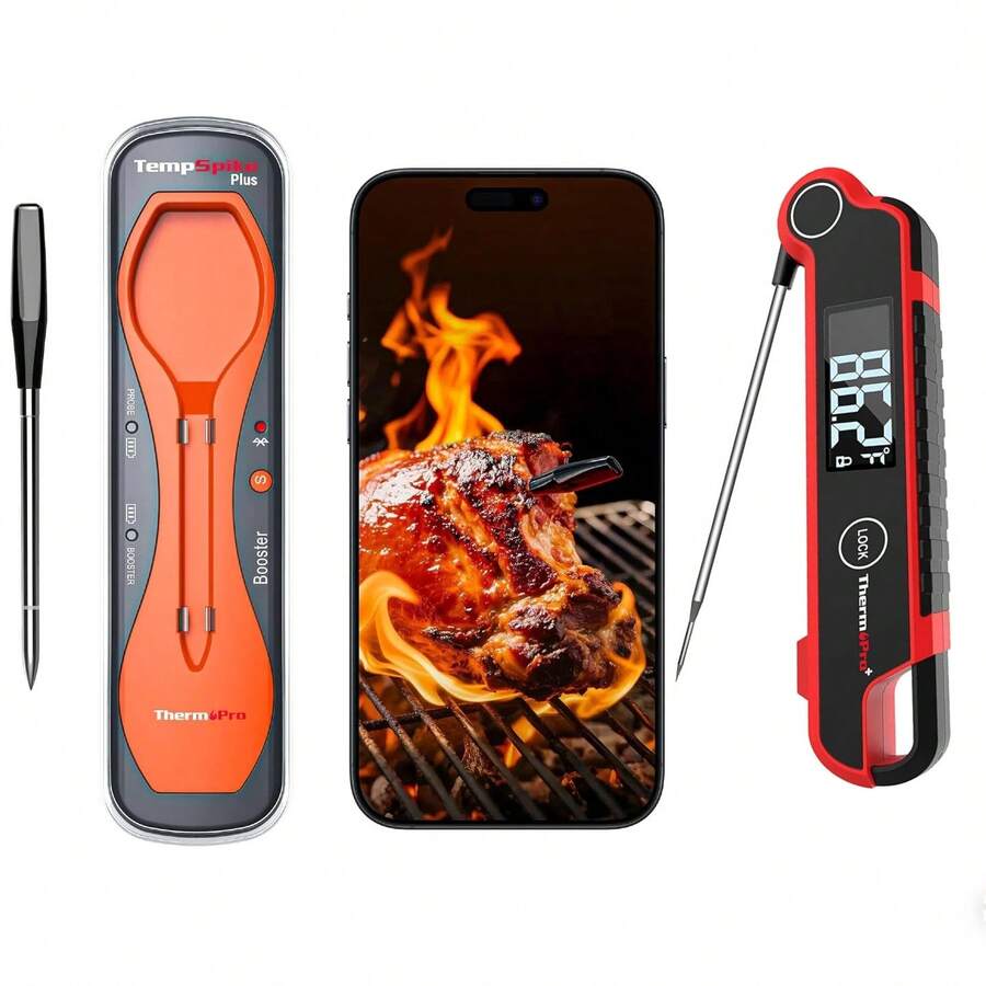 Meat Thermometer Digital, Instant Read Meat ThermometerI For Grill And Cooking, Accurate And Sensitive Probe Waterproof Food Thermometer For Kitchen And Outside Food Thermometer For Cooking,Outdoor Grilling BBQ, Turkey, Candy, Liquids, Beef Kitchen Dining Kitchen Utensils  Gadgets Thermometers  Timers Kitchen Supplies Waterproof And Longlasted Use A Must-Have Outdoor BBQ Gadget Handy Storage - 彩色 - 查看 1