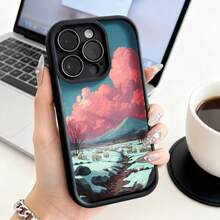 Funda de teléfono de moda, compatible con varios modelos de ,  y , funda de teléfono con paisaje invernal con estampado de montaña y ovejas para modelos de ,  y , protector de teléfono, funda de pareja, regalo para novio o novia, regalo de vacaciones, este es un regalo popular para amigos o socios, adecuado para ocasiones de negocios. Duradera, resistente a las manchas y a las huellas dactilares, esta nueva funda para teléfono de hombres y mujeres es un gran regalo. - Blanco - Ver 3
