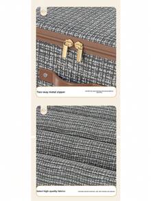 1pc Fabric Storage Box, Multi-Layer High Capacity Organizer Basket, Oxford Cloth Wardrobe Storage Box - Multicolor - View 11