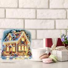Fairyland JinWenn Decor For Home Diamonds Art Kit Decorations, Christmas House Diamonds Painting Kit For Adult Tabletop Gift DIY 5D Diamonds Dots, Special Crystal Diamond 7.8x7.8 Inch - DP02345 - 查看 7