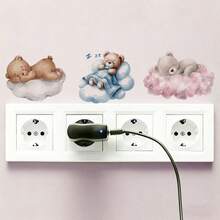 BRUP 1/2/3 Sheets Cute Forest Animals Growth Chart Wall Sticker For Kids Room , Removable Height Measurement Ruler Decal For Nursery Baby Room - Multicolor - View 7