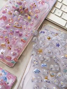 3D立体浮雕贴纸、金箔贴纸、钻石贴纸、手工可爱DIY装饰贴纸、精美3D立体动物贴纸