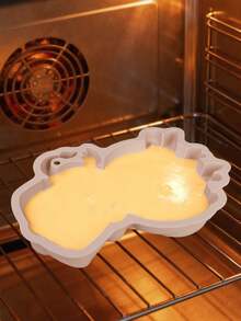 1 pieza Molde de silicona con forma de vaca para pasteles, herramienta de hornear, molde de pastel con forma de vaca de dibujos animados, molde para pasteles, molde para mousse, utensilios de cocina para hornear, molde para mousse de chocolate, gelatina y cera - Multicolor - Ver 9