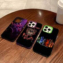 AmineF- Funda para teléfono Fnaf F-Five-nights-At-Freddys compatible con  16 15 14 13 12 11 17 Pro MAX Plus Pro, funda mate a prueba de golpes, funda compatible con  17 pro max, funda  17 pro, funda  17, funda  16 pro max - z7 - Ver 7