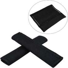 2 unids Asiento de vehículo Coche Correa de Cinturón de  de coche suave cojín de hombro Universal cinturón de protección almohadillas cubierta de amortiguador cómodo para cinturón de coche mo(Negro),37337397 - Multicolor - Ver 2
