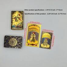 便携迷你易收纳塔罗牌指南 - 80张怀特-史密斯塔罗牌 - 防水防撕裂PET箔材质 - 适合初学者和专家，尺寸：2.24英寸 x 3.43英寸（5.7厘米 x 8.7厘米），命运、占卜、神谕卡，圣诞节、万圣节、感恩节、礼物、未来命运、预言 - 彩色 - 查看 3