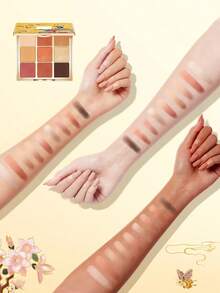 CATKIN 眼影盘 闪亮眼影 哑光和闪片彩妆 哑光珠光 高显色度彩妆盘 眼影 9色 中性色眼影 C06 凤凰 - C06 Phoenix - 查看 11