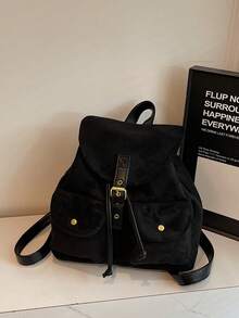 2025 New Casual Large Capacity Fashionable Multi-Function Travel Backpack, Student Backpack - Black - View 5