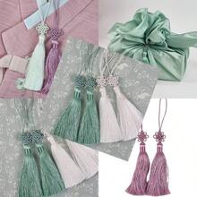 Mini Korean Silk Knot Norigae Set - 2 Pack Traditional Tassel Charms In 7 Colors - Decorative  Accessories Pink - Hồng - Xem 1
