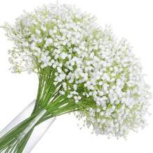 10pcs Realistic Artificial Flowers, Suitable For Anniversary, Wedding, Engagement, Hotel, St. Patrick's Day, Thanksgiving, Valentine's Day, Mother's Day And June Decoration, Plastic Fake Flowers For Birthday Party Decor - Multicolor - View 3