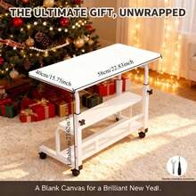 Modern Luxury Wrought Iron And Wood Side Table With Black And White Tabletop - A Space-Saving Sofa/Bedside Coffee Table With Storage Shelves, White Metal Frame, Compact And Portable Design, Easy To Assemble, Suitable For Small Spaces, Living Rooms, And Bedrooms - Minimalist Decorative Furniture, Durable And Easy To Move Design, Suitable For Living Room Console Tables, Home Furnishings, Gold Side Table. - 白色新款式 - 查看 5