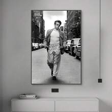 1幅无框墙面装饰画，詹姆斯·迪恩海报，音乐海报，帆布海报，适用于房间装饰、墙面艺术、墙面装饰、浴室装饰、办公室装饰、餐厅装饰、节日装饰、卧室装饰、客厅装饰、厨房装饰 - 彩色 - 查看 9