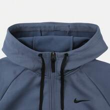 Nike 男士 AS M NK TF HD FZ 针织卫衣外套 DQ4831-491 - 藍色 - 查看 3