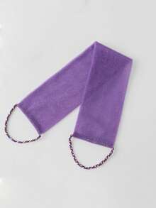 Foam Bath Towel, Drawstring Design, Nylon Drawstring Bath Towel, Oblong Shape, Suitable For Bathing, Sauna, Back Scrubbing, Rich Foam, Quick Stain Removal, Soft Back Scrub Towel