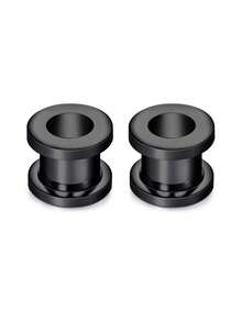 CIZME 2 chiếc khuyên tai nong tai đơn giản bằng thép không gỉ, nút bịt tai dạng ống, kích thước 1.6mm/2mm/3mm/4mm/5mm/6mm/8mm/10mm, kiểu dáng PUNK, trang sức xỏ khuyên tai cho nam nữ, thích hợp đeo hàng ngày, làm quà tặng dự tiệc. - Khuyên tai - Xem 28