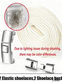 Elastic No-Tie Shoelaces, Suitable For Adult Sneakers, Easy Installation Without Screws, Shoe, Spring Summer Picks, Brides Maid Gifts, Room, Bedroom Decor, Bedroom Decor, Beach, Travel, For Men, For Women, Vacation,Women's Day,Travel Essentials,Wedding Favours,Y2k,Bedroom,Car Accessories Women,Kitchen Decor,Cute Stuff - Multicolor - View 13