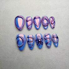 Y2K闪亮猫眼粉星空指甲油，彩色星系全息猫眼指甲油，沙龙美甲，DIY居家美甲 - 彩色 - 查看 4