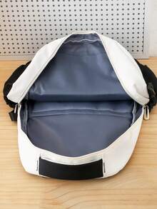 Back To School Classic Lightweight Portable Fashionable Versatile Comfortable Spacious Backpack Set - Black - View 5