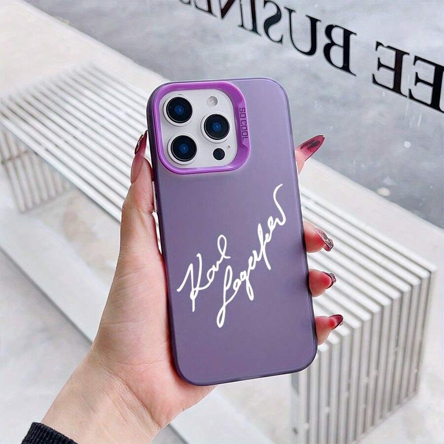 Funda de Teléfono de Diseñador Famoso para iPhone 17 16e 16 15 14 13 12 11 Mini Pro Max Air X XR XSMAX 8 7 Plus, Cubierta Trasera Mate Antigolpes, Cubierta de Uso Diario, Impresión Artística, Cubierta de Moda, Material Duradero, Moldeo por Inyección, Usuario de Smartphone - Colores mixtos - Ver 1