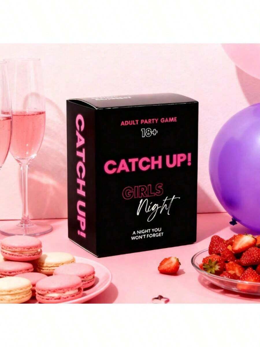 Catch Up! Game Night 18+ Parsq25091044545874241ty Game | Spicy Thought Provoking Conversation Starters For Fun Game Nights, Bachelorette And Birthday Party Board Games, Games - màu đen - Xem 1