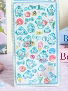 Cartoons Are Cute And Fresh, Sweet And Natural, New Three-Dimensional Crystal Stickers Cinnamon Dog Mobile Phone Case Stickers Cartoon Miniature Scene Stickers Three-Dimensional Decorative Crafts Hand-Painted Stickers Without Cutting School Supplies Back-To-School Season - Multicolor - View 2