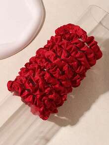 10pcs Satin Scrunchies, Versatile All-Match Imitation Silk Hair Tie Hair Ties, Korean Hair Accessories Scrunchy Hair Ties, Casual Ponytail Head Accessories