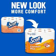 Scott ComfortPlus Toilet Paper, 12 Double Rolls, 231 Sheets Per Roll, Septic-, 1-Ply Toilet Tissue-Pprestoo! Ultra 3-Ply Facial Tissue, 66 Count (Pack Of 1) Home Essentials, Kitchen Essentials, Cleaning Supplies, Apartment Must Haves, Household Items, Dorm Essentials, Restock, Bathroom Accessories, Daily Essentials, Clean Tok[Paper Towels, Wet Wipes, Toilet Paper, Facial Paper, Napkins, Handkerchiefs, Kitchen Paper Towels, Oil Blotting Sheets, Food Placemats] - 白色 - 查看 6