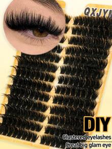 13 Row 208PCS Individual Lash Clusters 100D D Curl 10-18mm DIY Lash Clusters Extra Thick&Fluffy&Natural Look Reusable Individual Eyelash Extension  For Self Use At Home Or On-The-Go For Daily Life&Wedding&Dating&Party&Travel&Spring Daylash Clusters,Eyelash Clusters,Individual Eyelashes,Lashes,Fake Lashes - D - Xem 4