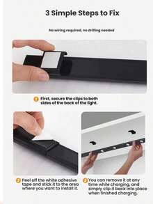 1pc Rechargeable Battery Powered LED Night Light With Motion Sensor, 3 Brightness Modes, Wireless Cabinet Light, Adhesive Mounting, Suitable For Kitchen, Hallway, Vehicle, Closet, Display Cabinet, Wardrobe, Smart Cabinet, Living Room, Wall Decor, Bedroom, Home Decor - 彩色 - 查看 6