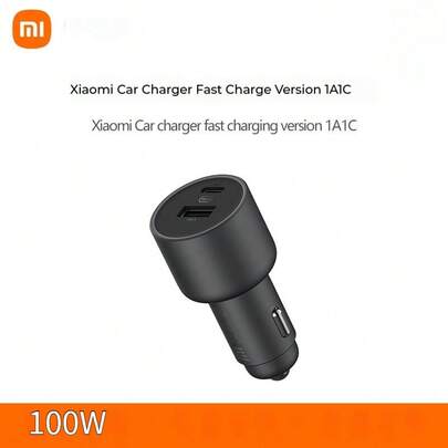  Xiaomi 100W billaddare, snabbladdningsversion, 1A1C