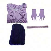 Stage Performance Kate Cosplay Costume Kate Dress Medieval Regency Dress Ball Gown Purple And Black - Màu tím - Xem 5