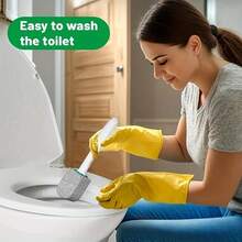 8/4/2pcs Volcanic Stone Cleaning Set, Includes 1/2pcs Long Handle Toilet Brush, Volcanic Stone Toilet Cleaner, Volcanic Stone, Toilet Cleaning Stone, Bathtub, Kitchen Sink, Grill, Tiles