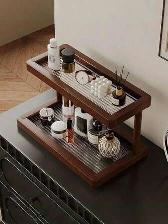 Organizador de estantería de 2 niveles para tazas de escritorio, adecuado para cocinas, comedores, salas de estar y bares. Multiusos, utilización del espacio, regalo de Navidad, decoración del comedor, estantería de varios niveles, diseño compacto, soporte para tazas, vida en espacios pequeños, entusiastas del té