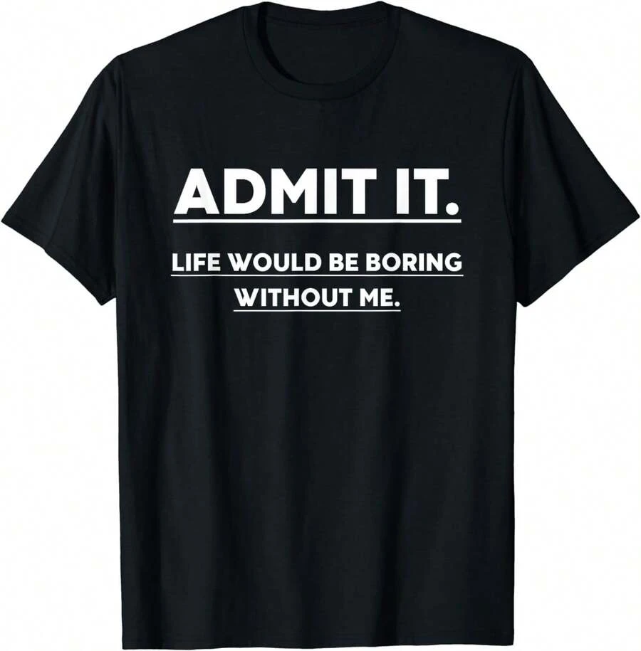 Camiseta con Dicho Divertido - Negro - Ver 1