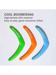 Outdoor Boomerang: Made Of High-Density EVA Material, Easy For Beginners To Use. It Is An Excellent Prop For Outdoor Social Activities, And Also A Perfect Gift For Birthdays, Valentine's Day, Graduation Season, And Party Entertainment. Portable And Fun.