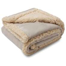 Waterproof Pet Blanket, Anti-Urine Sofa Cushion, Double-Sided Alpaca Fleece Furniture Protector Cover, Suitable For Small, Medium, Large Dogs & Cats, Beige - Beige - View 8