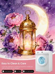 Vỏ gối vuông trang trí Ramadan độc quyền, in một mặt với hình đèn lồng, trăng và hoa để thể hiện không khí lễ hội. Chất liệu mềm mại và bông xốp, phù hợp với nhiều không gian nhà cửa, mang đến vẻ trang trọng cho cuộc sống. Có thể giặt máy để dễ dàng vệ sinh, đảm bảo chất lượng đạt chứng nhận Oeko-Tex, là lựa chọn lý tưởng để trang trí không gian và làm quà tặng cho người thân yêu. - Nhiều màu - Xem 6