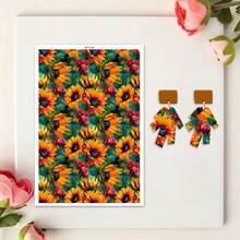 DONQE Animal Print Spring Flower Clay Transfer Paper Making Soft Ceramic Earrings Polymer Clay Water Transfer Paper For Jewelry DIY Craft Supplies - Multicolor - View 30