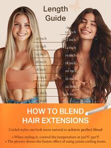 DOORES Halo Hair Extensions 100% Human Hair 12-22 Inches 70-120g Invisible Halo Hair Extensions With Adjustable Clips And Invisible Wire - S16 - View 8