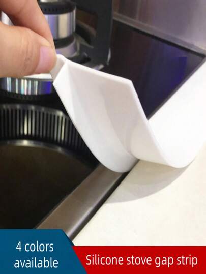 High Temperature Resistant Silicone Sealing Strip, Silicone Filler Strip, Silicone Sealing Strip, Waterproof/Oil-Proof/Dust-Proof Kitchen Silicone Sealing Strip, Seam Sealing To Prevent Leakage, Tight Seam Sealing, Prevent Oil/Soup/Water Seepage Into Seams, Avoid Dirt Accumulation, Easier Cleaning, Flame Retardant, Kitchen Safety, Anti-Aging And Deformation, Odor-Proof, Anti-Mold, Universal Seam