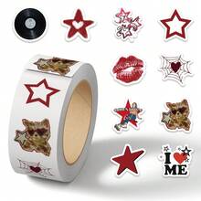 500 pièces d'autocollants de fille de musique urbaine Y2K, convenant pour décorer les guitares, les kits de batterie, les skateboards, les ordinateurs portables, les bouteilles d'eau, les valises, les téléphones portables, etc. - Autocollants décoratifs de bande dessinée imperméables et DIY. - Multicolore - Voir 12