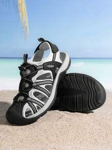 Sandalias de Senderismo para Mujer, Sandalias Deportivas para Dama Huaraches para Mujer - Negro - Ver 2